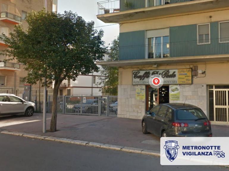 Sventato furto al Caffè Di Pede a Matera vigilanza metronotte