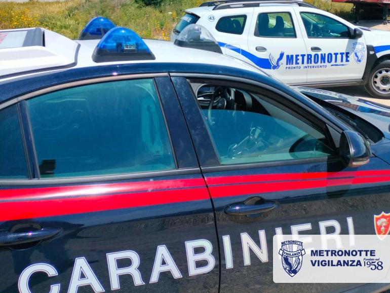 Sventato furto con arresto a Castellaneta (TA) grazie all'intervento della Metronotte e dei Carabinieri 