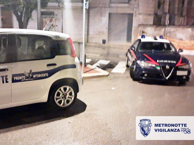Gravina in Puglia (BA) - Tentato furto sventato, ladri in fuga all’arrivo delle autopattuglie Metronotte