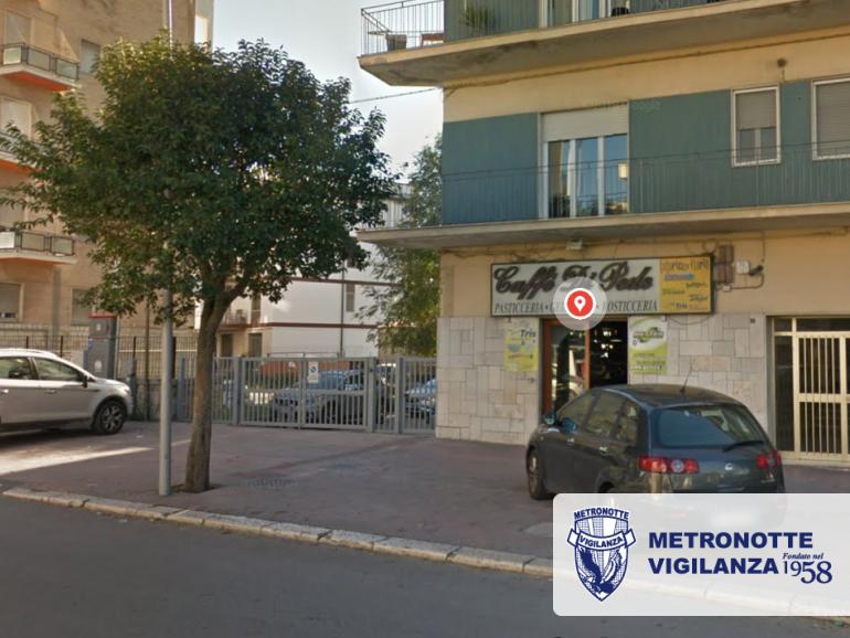 Sventato furto al Caffè Di Pede a Matera vigilanza metronotte