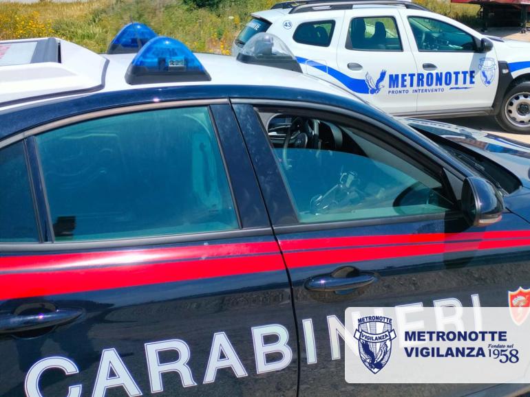 Sventato furto con arresto a Castellaneta (TA) grazie all'intervento della Metronotte e dei Carabinieri 