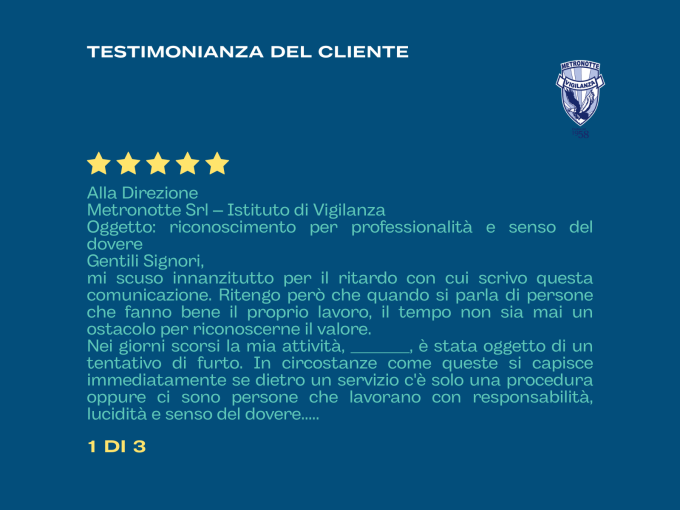 LATERZA (TA) - Tentato furto sventato: intervento delle Guardie Giurate Metronotte in contrada Cacapentima