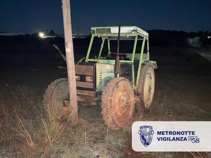 Sventato furto di mezzi agricoli dalle Guardie Giurate Metronotte in agro tra Ginosa e Bernalda